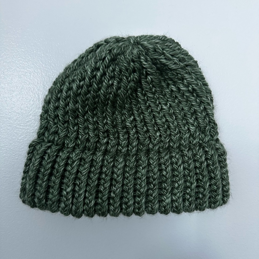 Cozy handmade Green Knit Beanie